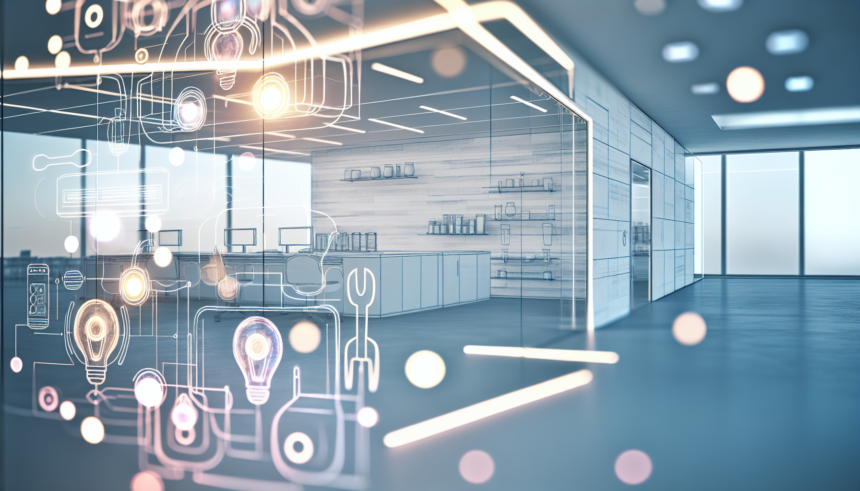 =Imagem ilustrativa sobre a transformação da construção com robôs