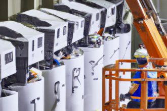 =Imagem do hackathon de IA na indústria automotiva, destacando colaboração entre líderes e engenheiros.