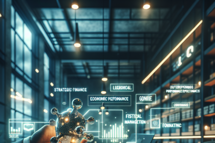 =Ilustração representativa de notícias financeiras sobre desempenho de empresas.