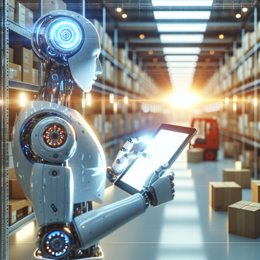 =Marie Elisabeth Makor, CEO da SEAL Robotics, em operação de robótica em logística.