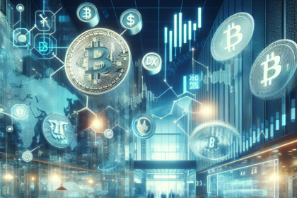 =Imagem ilustrativa da queda no mercado de criptoativos mostrando gráficos e tendências.