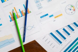 Imagem editorial sobre ia aplicada aos negócios com foco em financial analytics executive.